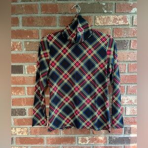 Y2K Talbots Turtleneck Plaid Christmas Holiday like new size M